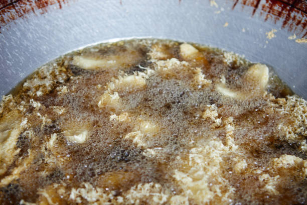 istock The deep-fried bananas in the iron pan 1474316964