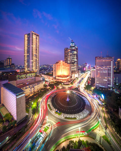bellissimo paesaggio urbano a giacarta, indonesia - 4611 foto e immagini stock
