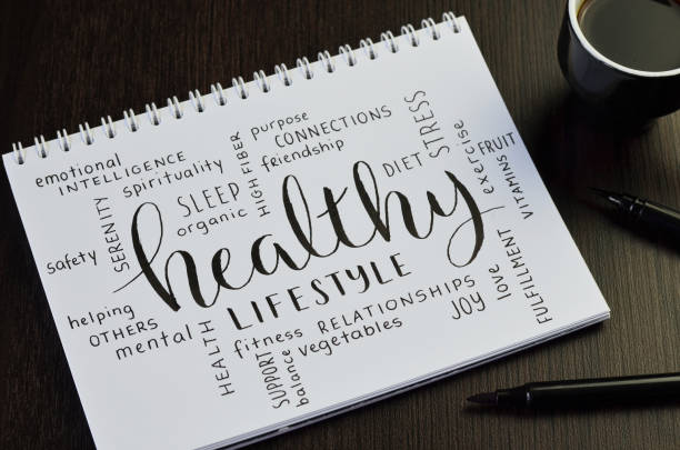 istock HEALTHY LIFESTYLE word cloud handwritten in notebook 1474328033