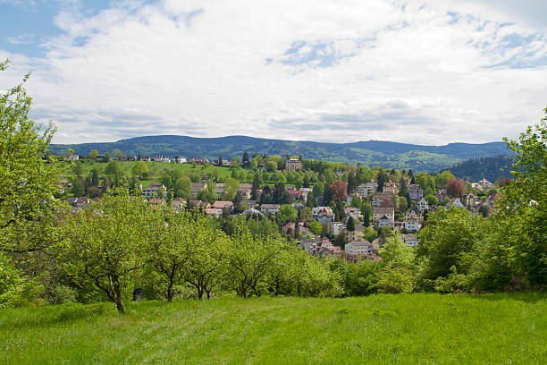 Baden-Baden, Germany Panoramic view of Baden-Baden, Germany kurhaus casino stock pictures, royalty-free photos & images