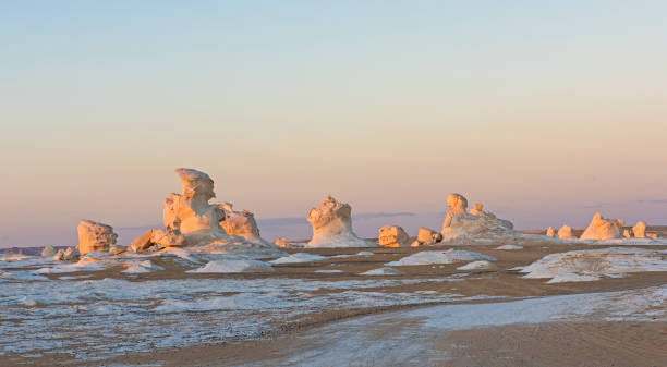 istock Barren desert landscape in hot climate with rock formation 1474354574