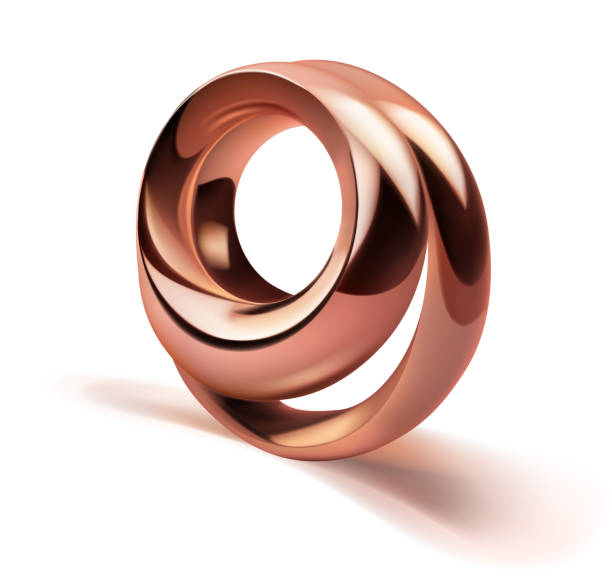 istock Abstract figure of two metal rings 1474362656