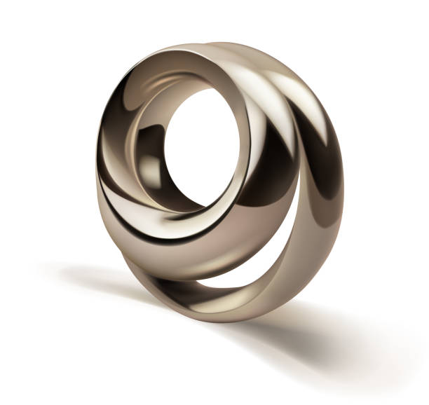 istock Abstract figure of two metal rings 1474362720