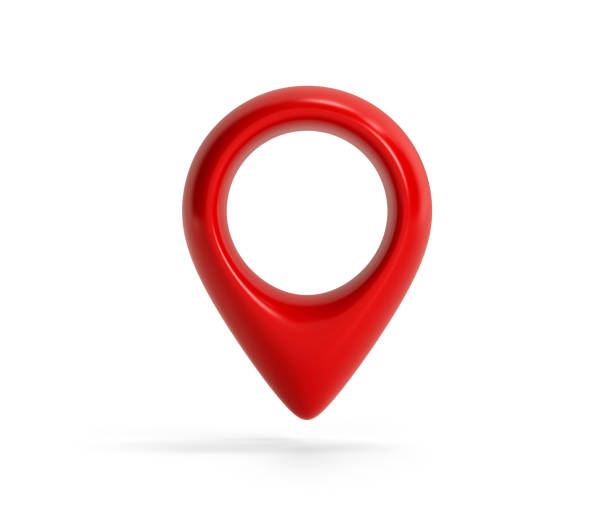 istock Locate pin gps map. Realistic 3d design In plastic cartoon style. Icon isolated on white background. 3d rendering 1474367203