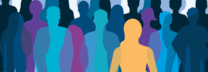 Vector illustration of group of people.
