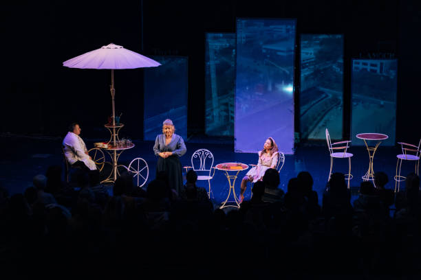 istock Three actors in the theater entertain the audience 1474380783