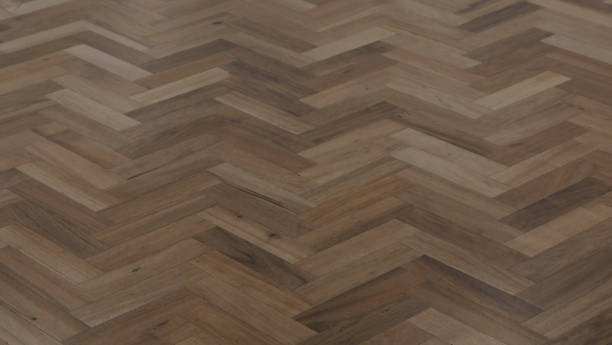 istock Brown wooden herringbone floor 1474382962