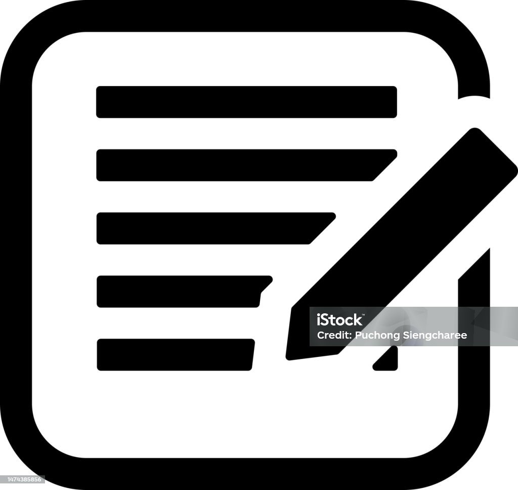 편집 아이콘 벡터 쓰기 개념에 대한 스톡 벡터 아트 및 기타 이미지 - 개념, 개념과 주제, 공부 - iStock