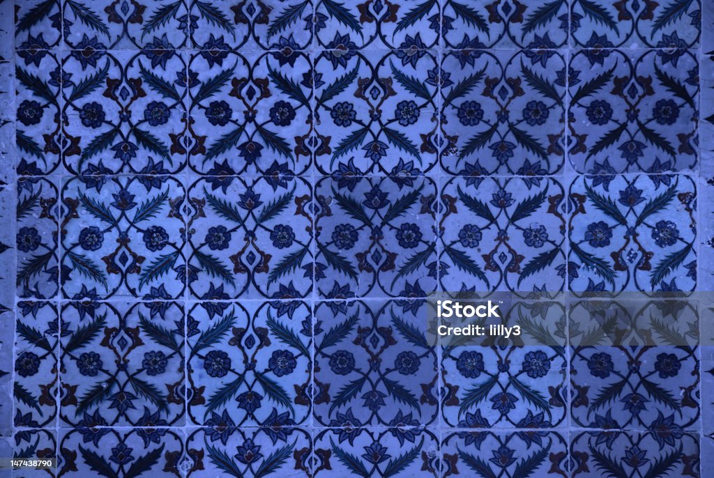 Arcaico Iznik mosaicos com padrão Floral - Royalty-free Elegância Foto de stock