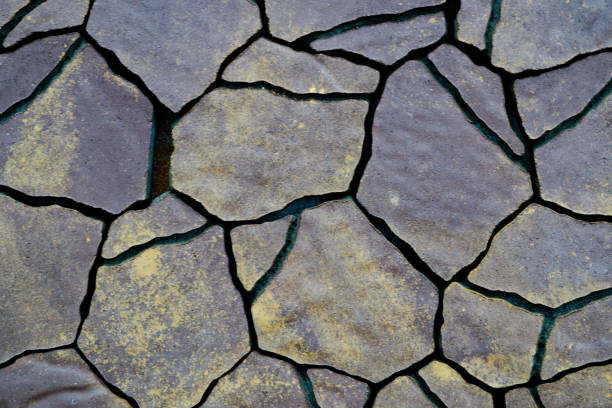 colored concrete paving slab with a beautiful high-quality texture close up.