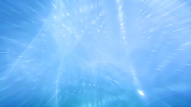 istock Blue Light Shiny Gradient White Rotating Dots Banner Background and Copy Space 1474410658