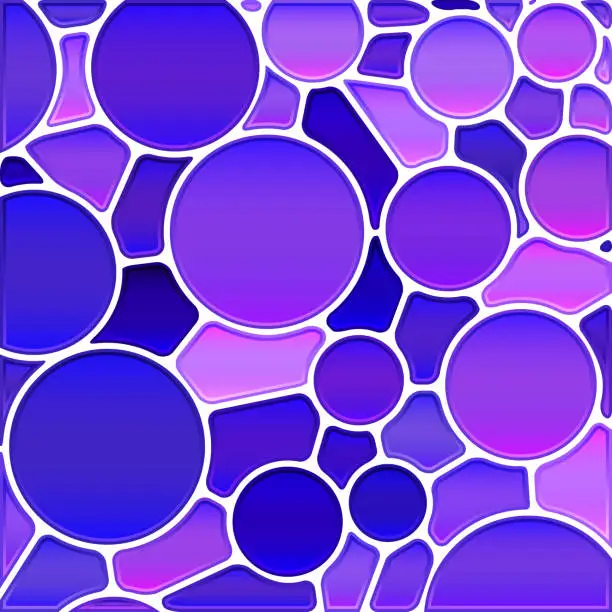 Vector illustration of abstract vector stained-glass mosaic background