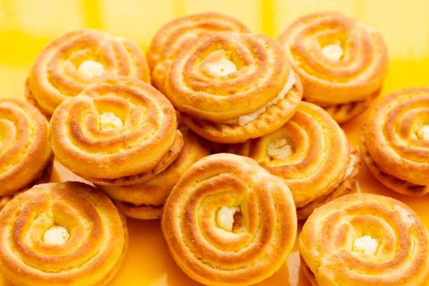 istock Sandwich cookies with durian cream 1474414031