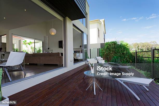 Outdoor Deck Stock Photo - Download Image Now - Elegance, Living Room, Modern