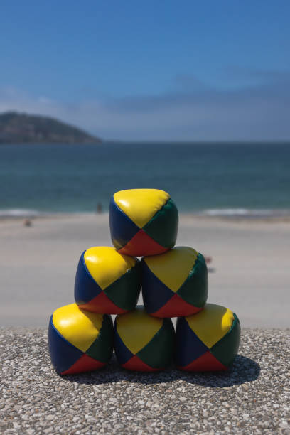 istock The pyramid is stacked with colored balls for juggling, the perfect combination. 1474437328