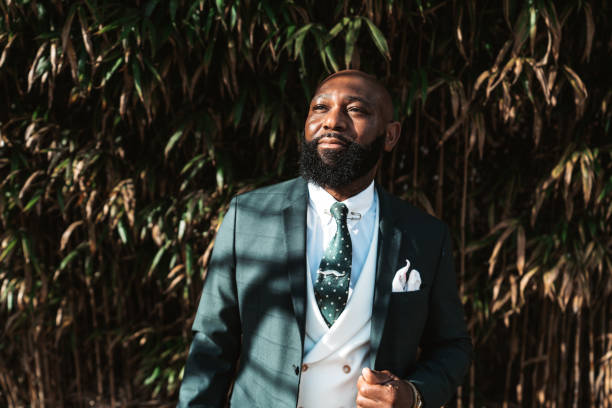 istock A black man with leaves behind 1474439537