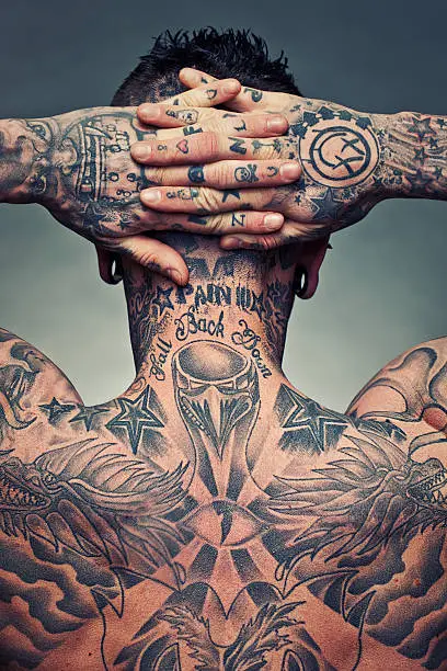 Photo of Tattoo artist back