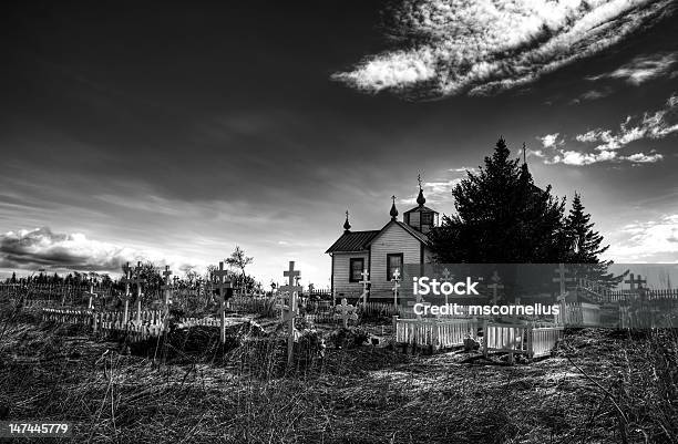 러시아 정교회 및 묘지인 Nikiski 알래스카 0명에 대한 스톡 사진 및 기타 이미지 - 0명, 교회, 구름이 짙게 낀 하늘
