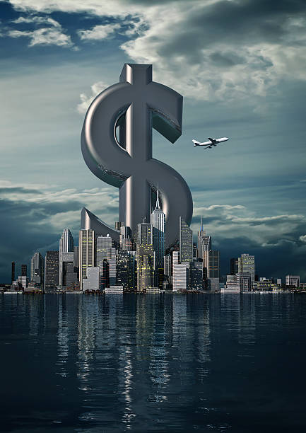 istock Business city dollar 147445803
