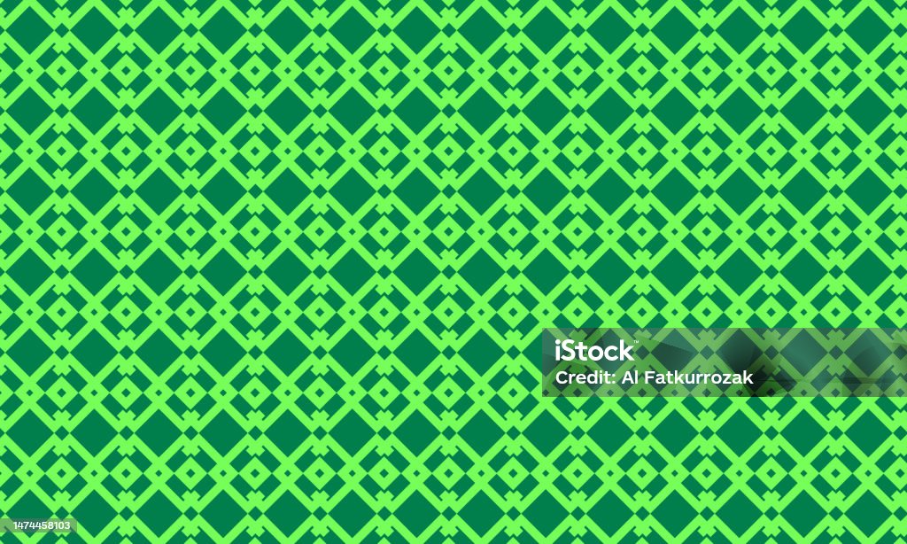Easy Green Pattern Green Background With Seamless Pattern Stock Illustration - Download ...