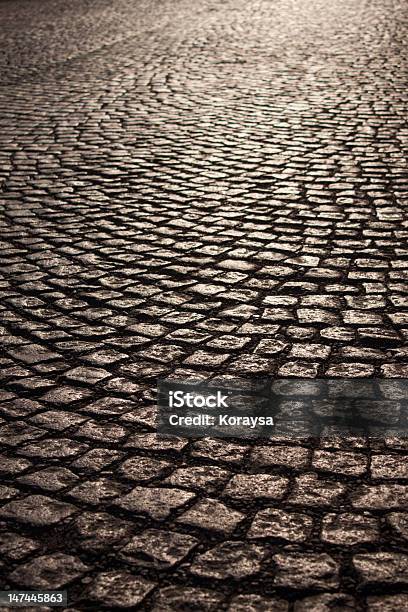 Photo libre de droit de Cobble Stone Road banque d'images et plus d'images libres de droit de Abstrait - Abstrait, Architecture, Bloc