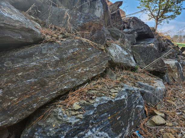 istock Close-up photo of river stone texture 1474460555