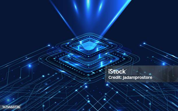 Abstract Technology Chip Processor Background Circuit Board And Html ...