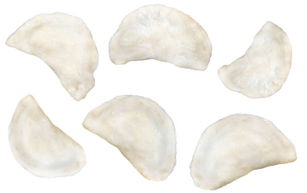 istock Set of different dumplings isolated on a white background 1474460758