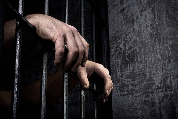 istock Hands of the prisoner 147448565