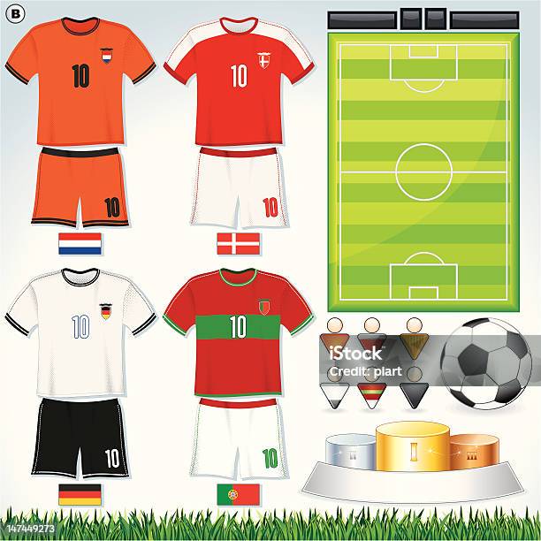 Euro 2012 Group B Stock Illustration - Download Image Now - Soccer, Soccer Ball, Germany