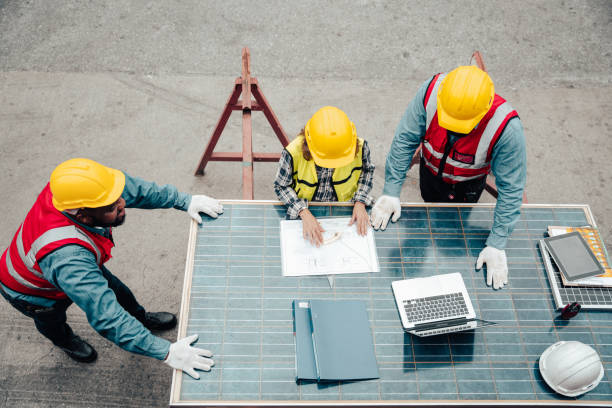 istock Group of professional engineer people meeting. 1474494868