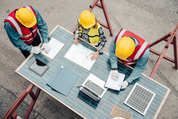 istock Group of professional engineer people meeting. 1474494872