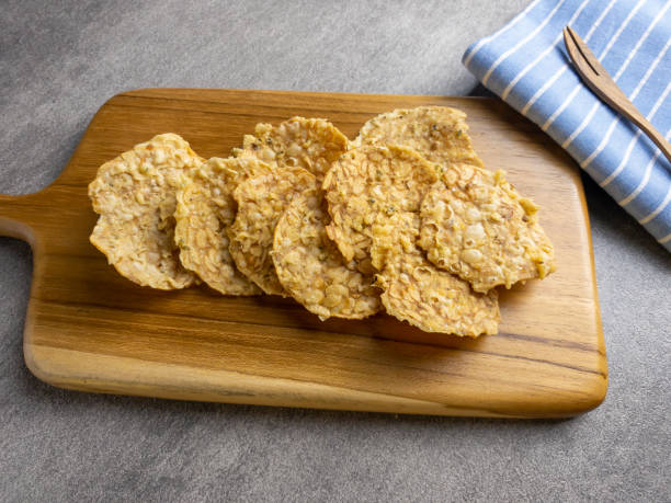 istock Keripik tempe or fried tempeh chips made from deep fried soy and battered flour. Popular snacks 1474496918