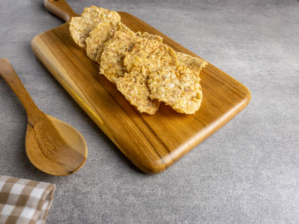 istock Keripik tempe or fried tempeh chips made from deep fried soy and battered flour. Popular snacks 1474497165