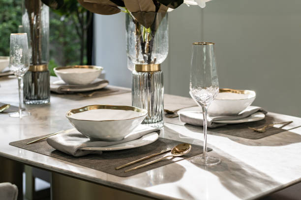 istock Beautiful table setting wait for guests at home 1474499654