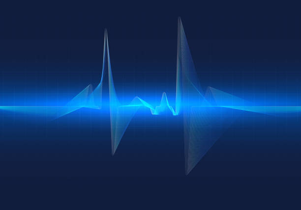 istock Abstract background technology showing heart rate graph It's a graph showing the rhythm of your heart pumping. dark blue background with grid 1474504890