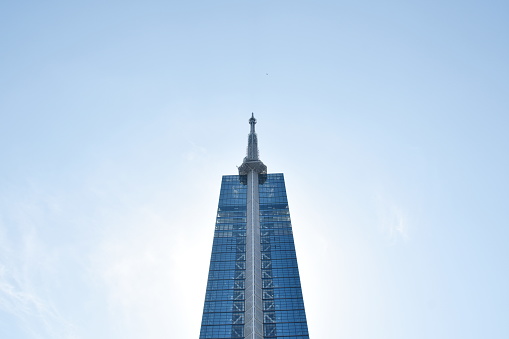 Fukuoka tower third tallest and travel location building in japan on sunny day