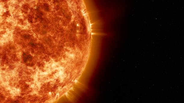 istock Sun with Erupting Plasma Flares in Outer Space Concept Close Shot 1474520054