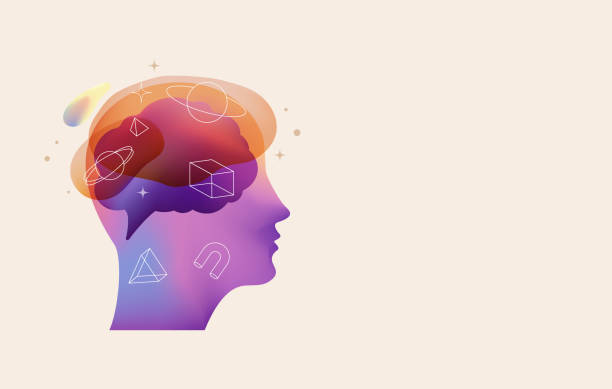 istock Psychology, Dream, Mental Health concept illustration. Brain, neuroscience and creative mind poster, cover 1474523330