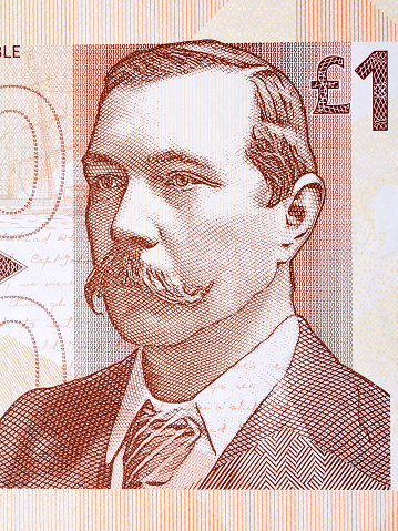 Arthur Conan Doyle a portrait from Scottish money - Pounds
