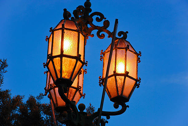 istock Illuminated street lamps at Malta 147452589