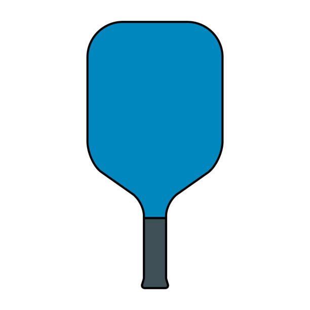 ilustraciones, imágenes clip art, dibujos animados e iconos de stock de deporte de raqueta de pickleball, icono de pádel de interior, ilustración vectorial de símbolo plano web - tennis court tennis net indoors