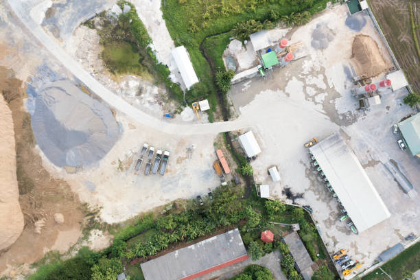 istock Concrete plant or batching plant in top view. 1474546797