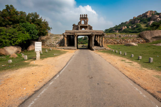 istock Talarigatta Gate is a old two-storied toll gate in Hampi 1474552592