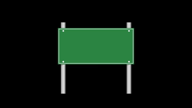 Road Sign Traffic Green Board Icon