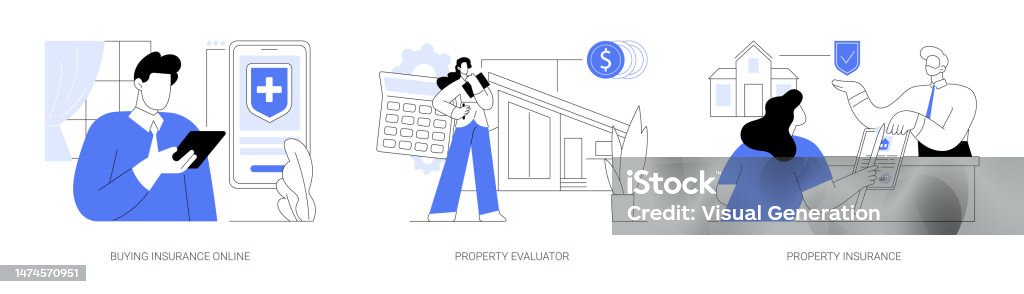 Insurance Sector Vector Insurance Industry Abstract Concept Vector Illustrations Stock ...