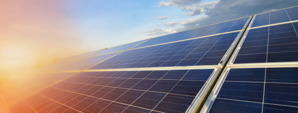 istock Alternative energy To conserve the world's energy (Solar panels in the sky) 1474579196