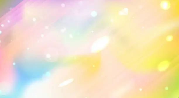 Vector illustration of Vector illustration of abstract blurred iridescent rainbow prism light backdrop