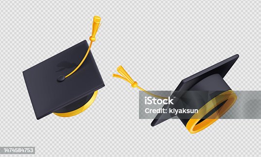 istock Students throw up graduation caps and certificates 1474584753