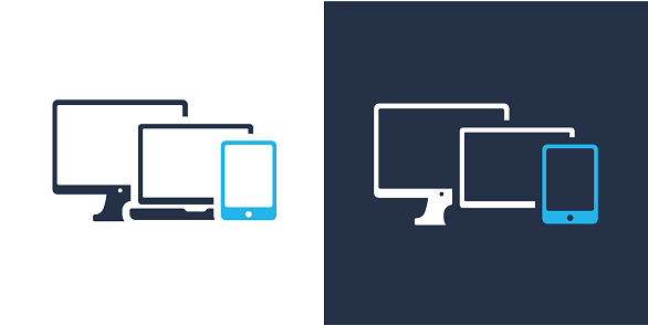Devices icon. Solid icon vector illustration. For website design, logo, app, template, ui, etc.